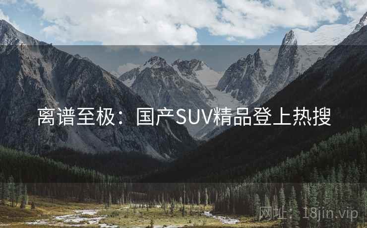 离谱至极：国产SUV精品登上热搜